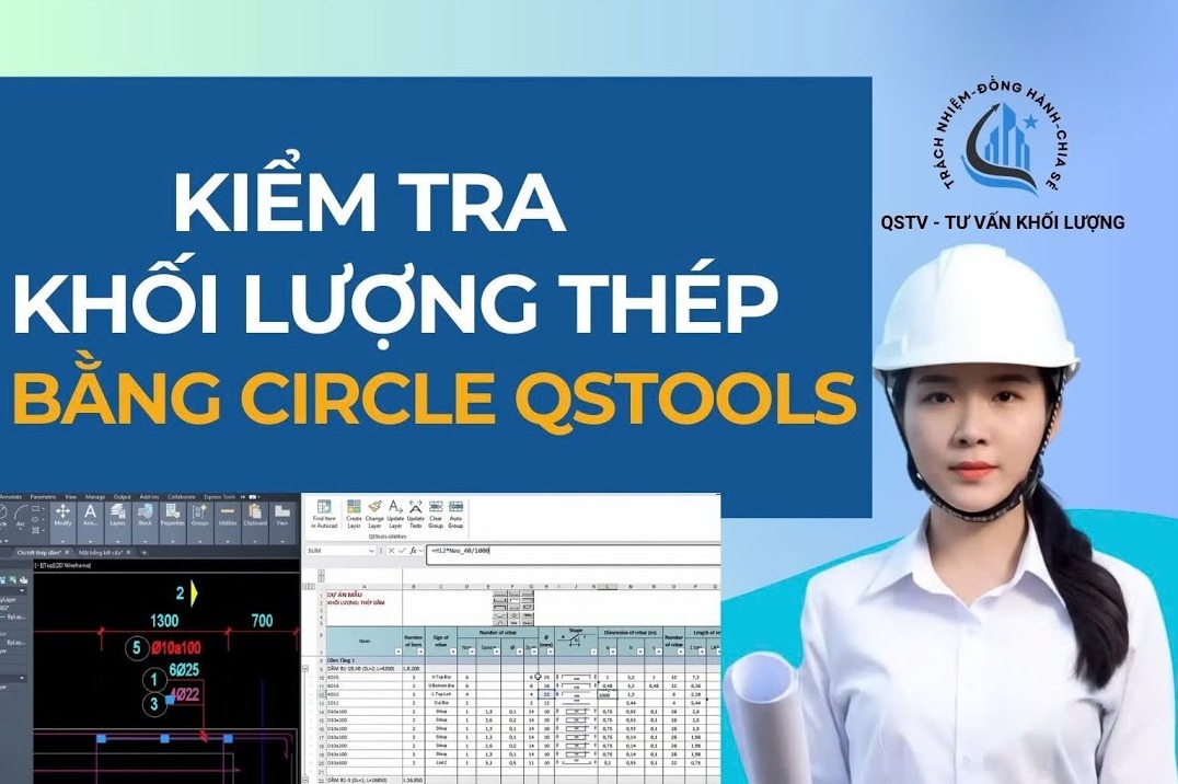 Bài hướng dẫn: Kiểm tra thép thiết kế bằng Circle QStools