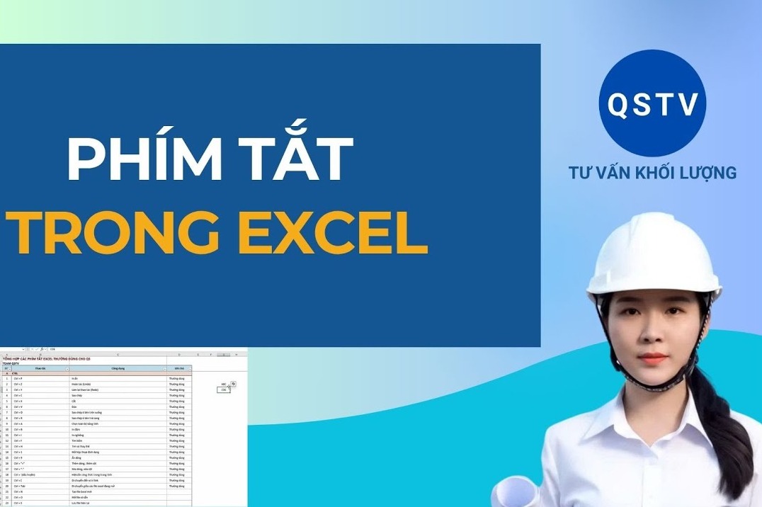 Bài hướng dẫn: Phím Tắt Excel Dành Riêng Cho QS