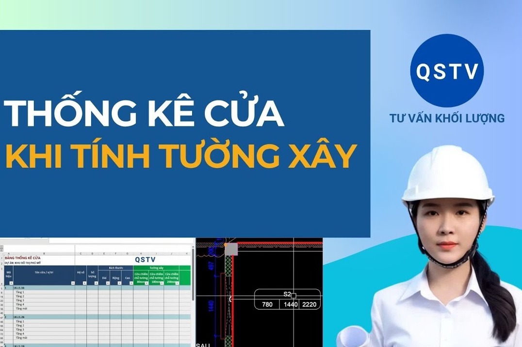 Bài hướng dẫn: Thống kê cửa khi tính tường xây